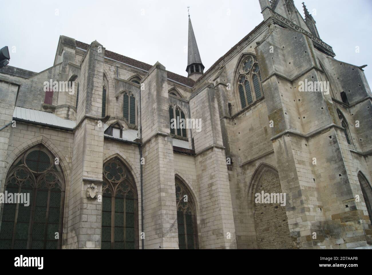 Cathédrale Saint-Etienne d'Auxerre,Yonne,Frankreich. Stockfoto