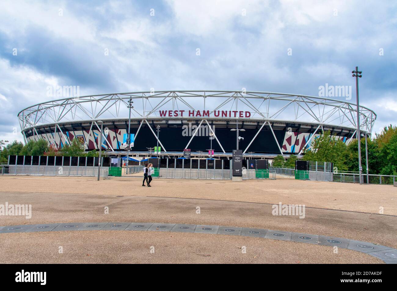 London, Großbritannien. Oktober 2020. Gesamtansicht des London Stadions, der Heimat des West Ham United Football Club. Quelle: Dave Rushen/SOPA Images/ZUMA Wire/Alamy Live News Stockfoto