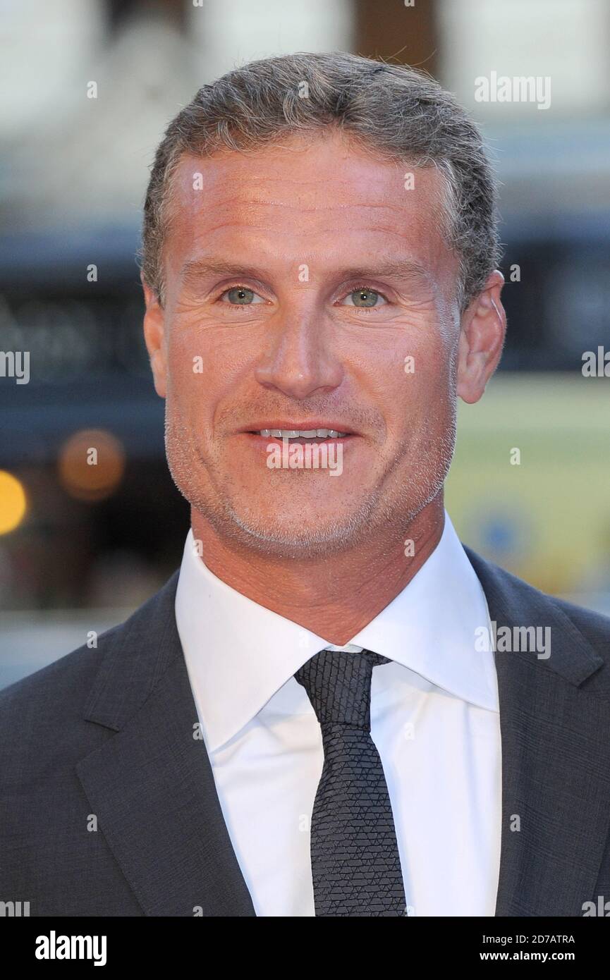David Coulthard nimmt an der Weltpremiere von Rush, Odeon Leicester Square, London, Teil. 2. September 2013 © Paul Treadway Stockfoto