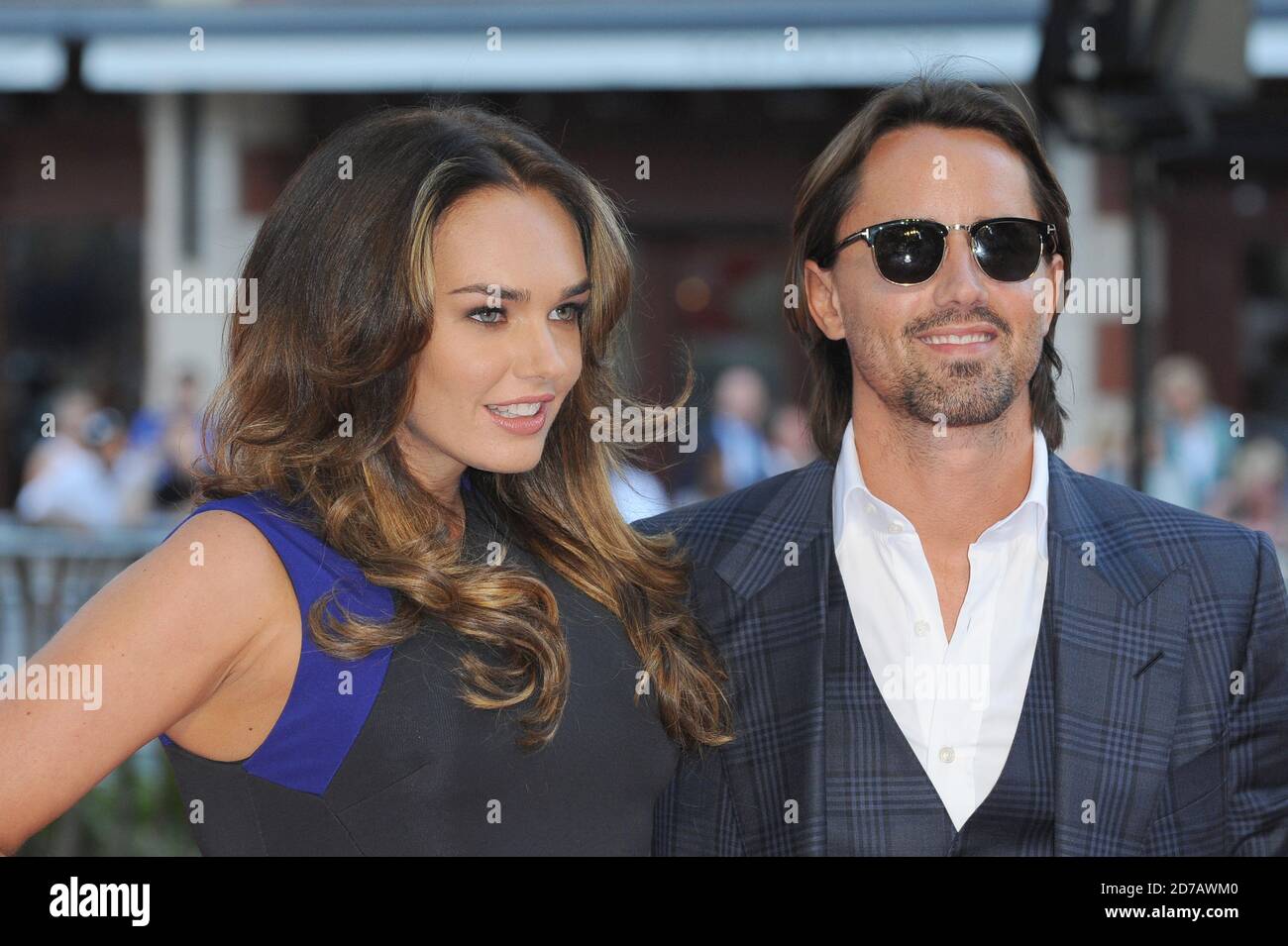 Tamara Ecclestone und Jay Rutland besuchen die Weltpremiere von Rush, Odeon Leicester Square, London. 2. September 2013 © Paul Treadway Stockfoto