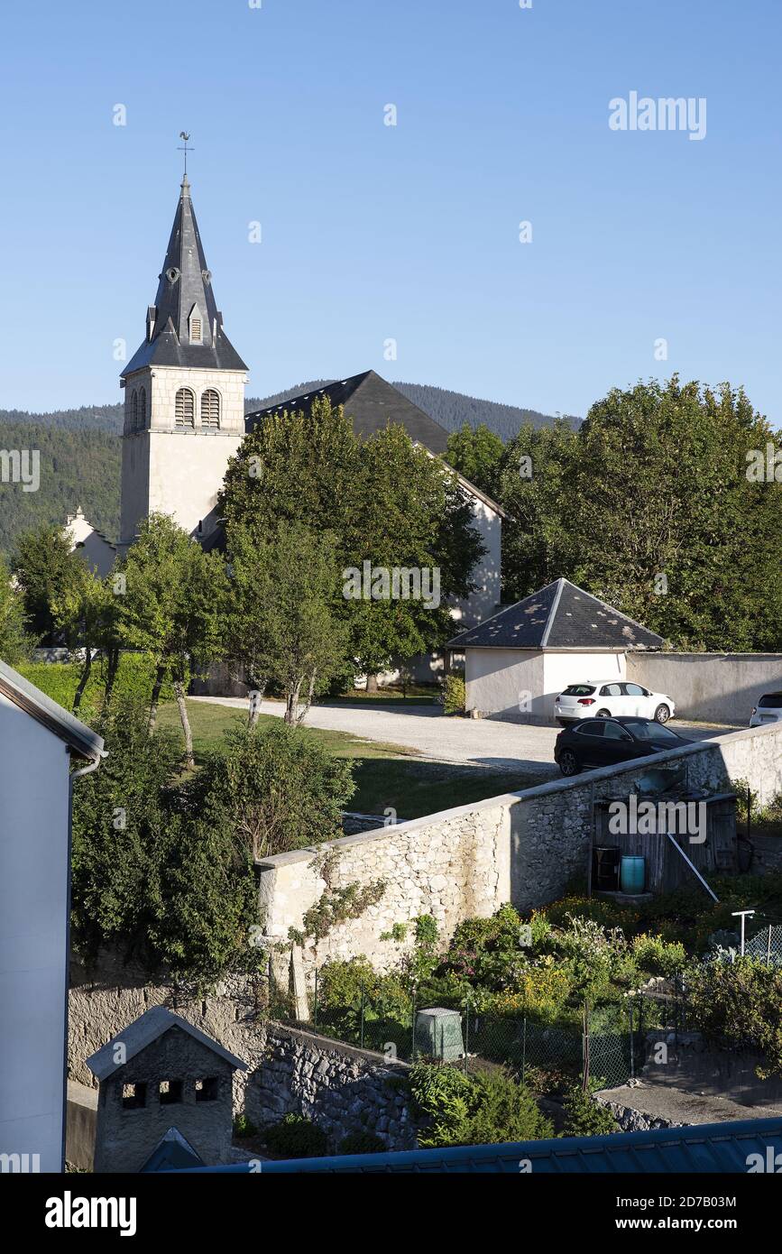 kirche von Villard de Lans , Bergdorf in Frankreich Stockfoto