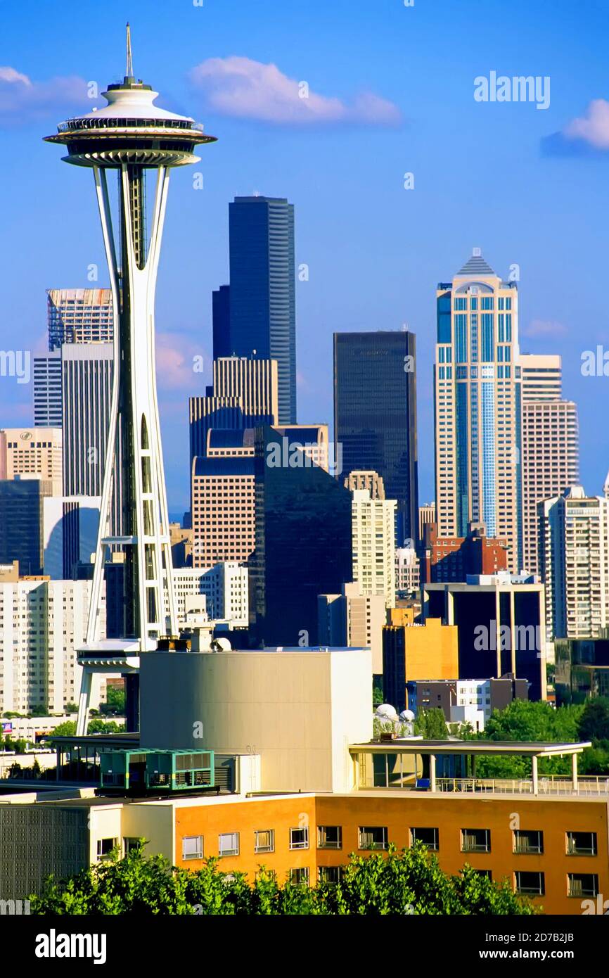 Skyline von Seattle, Washington Stockfoto