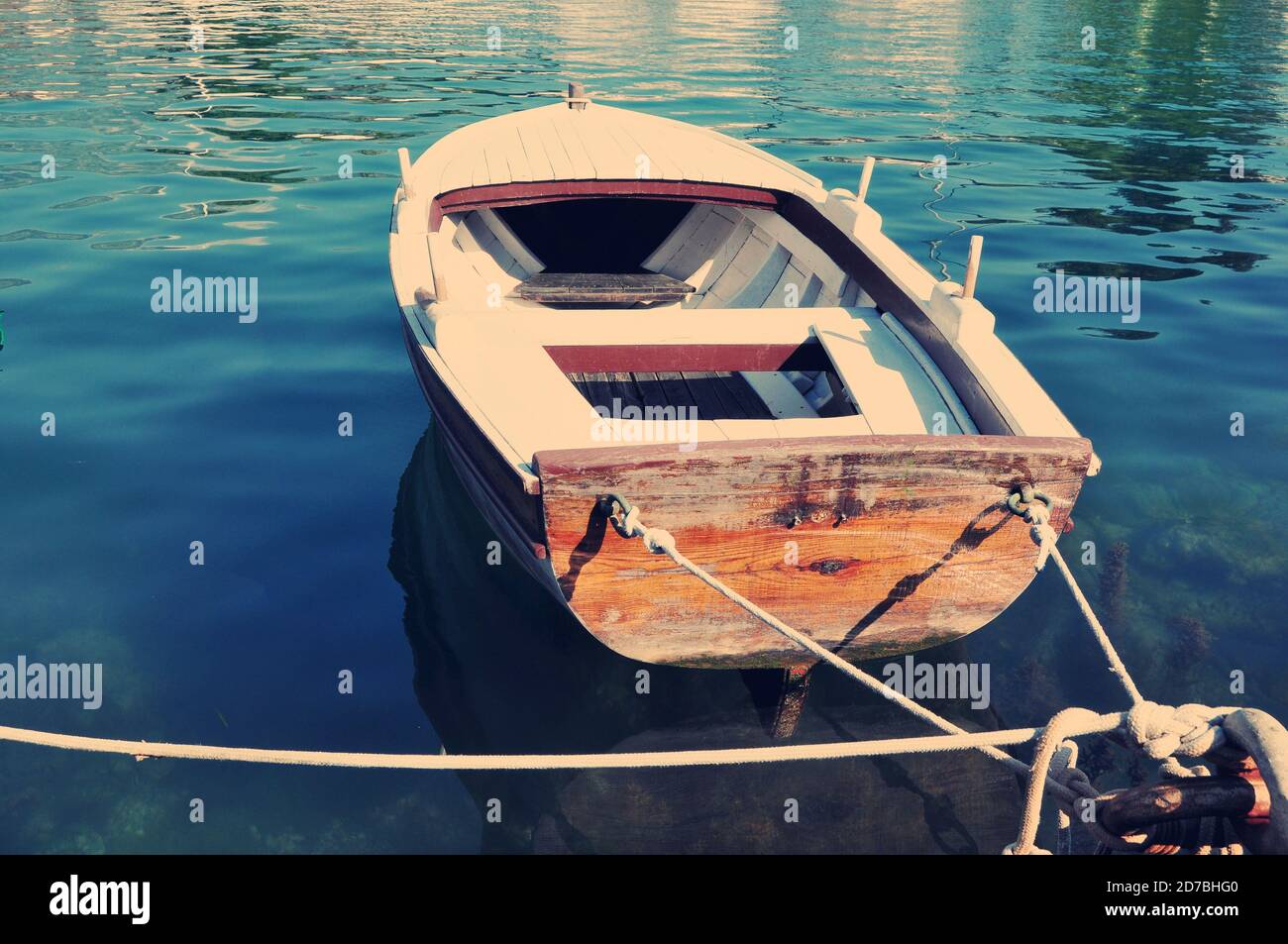 Fischerboote liegen in der Marina Stockfoto