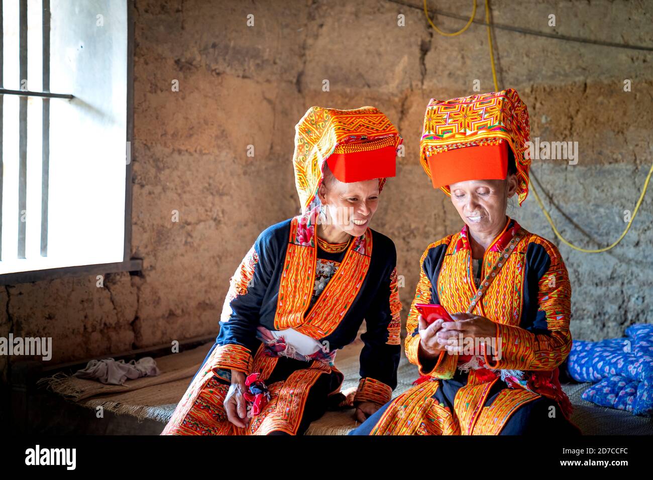 AI Quoc Kommune, Bezirk Loc Binh, lang Son - 22. September 2020: Live-Szene von Dao Lu Gang ethnischen Minderheiten in Ai Quoc Kommune, Loc Binh Distr Stockfoto