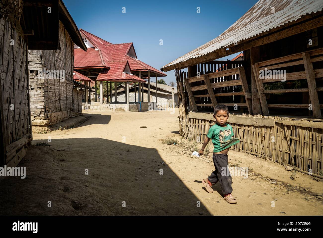 Laos Junge hat Stil Stockfoto