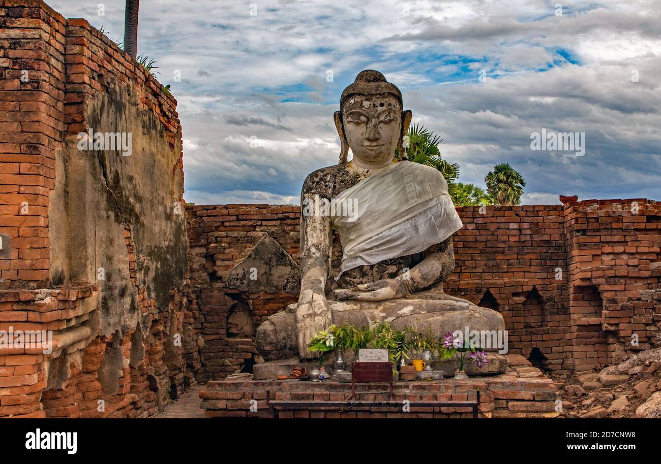 Inwa buddha Myanmar Burma Stockfoto
