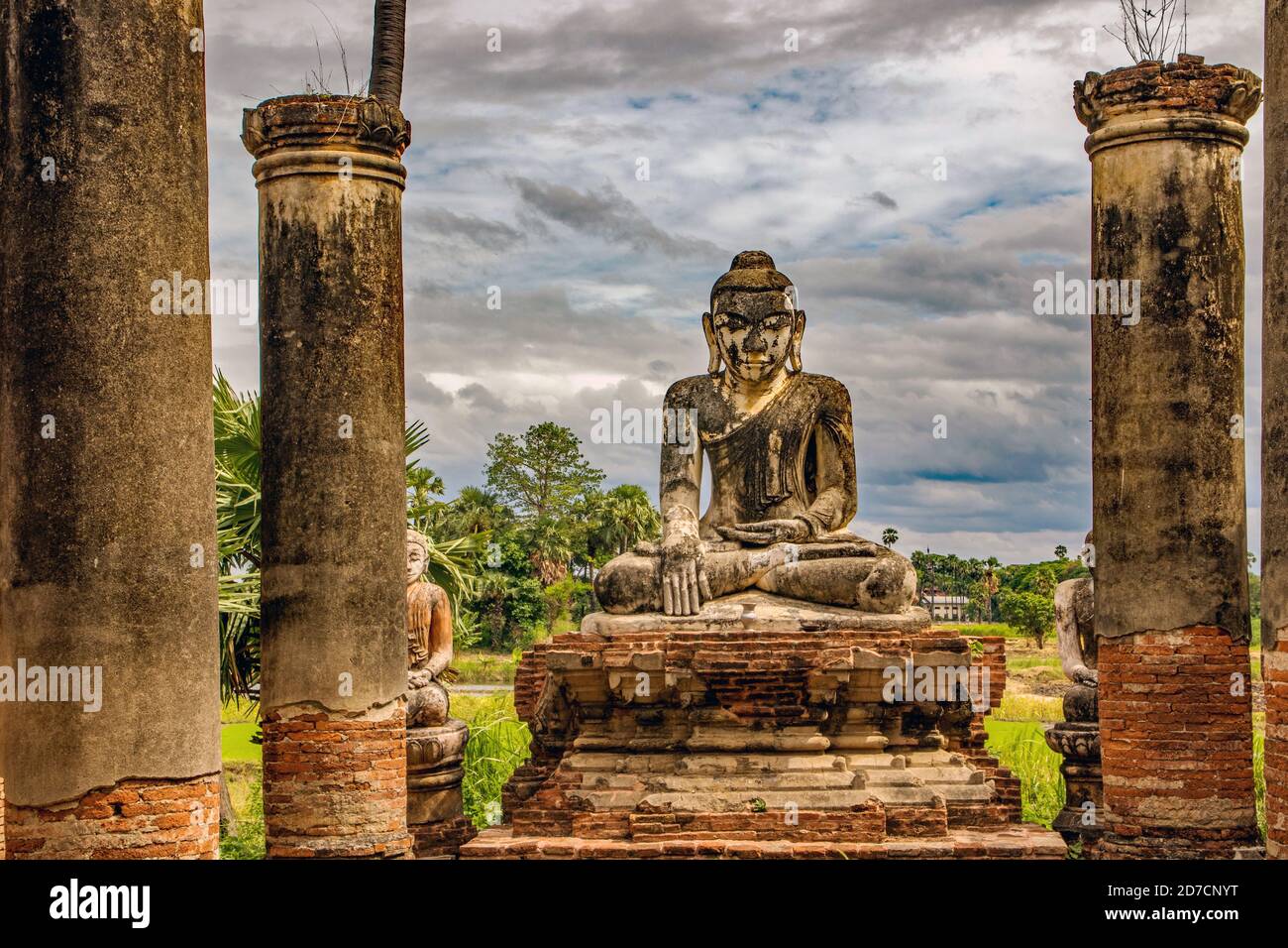 Inwa buddha Myanmar Burma Stockfoto