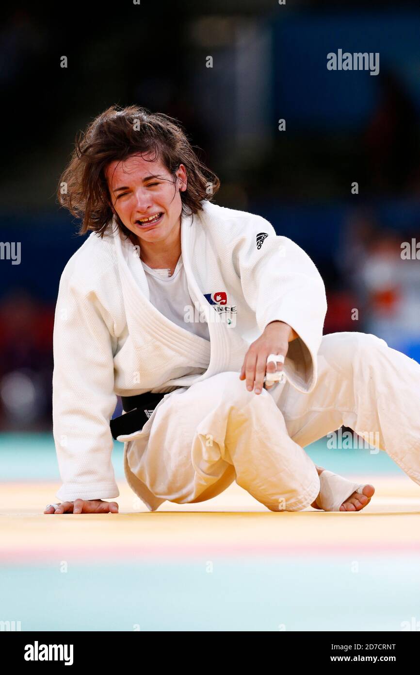 London, Großbritannien. August 2012. Sandrine Martinet (FRA) Judo : Halbfinale der Frauen bei den Paralympischen Spielen 2012 in London bei Excel in London, Großbritannien. Quelle: AFLO SPORT/Alamy Live News Stockfoto