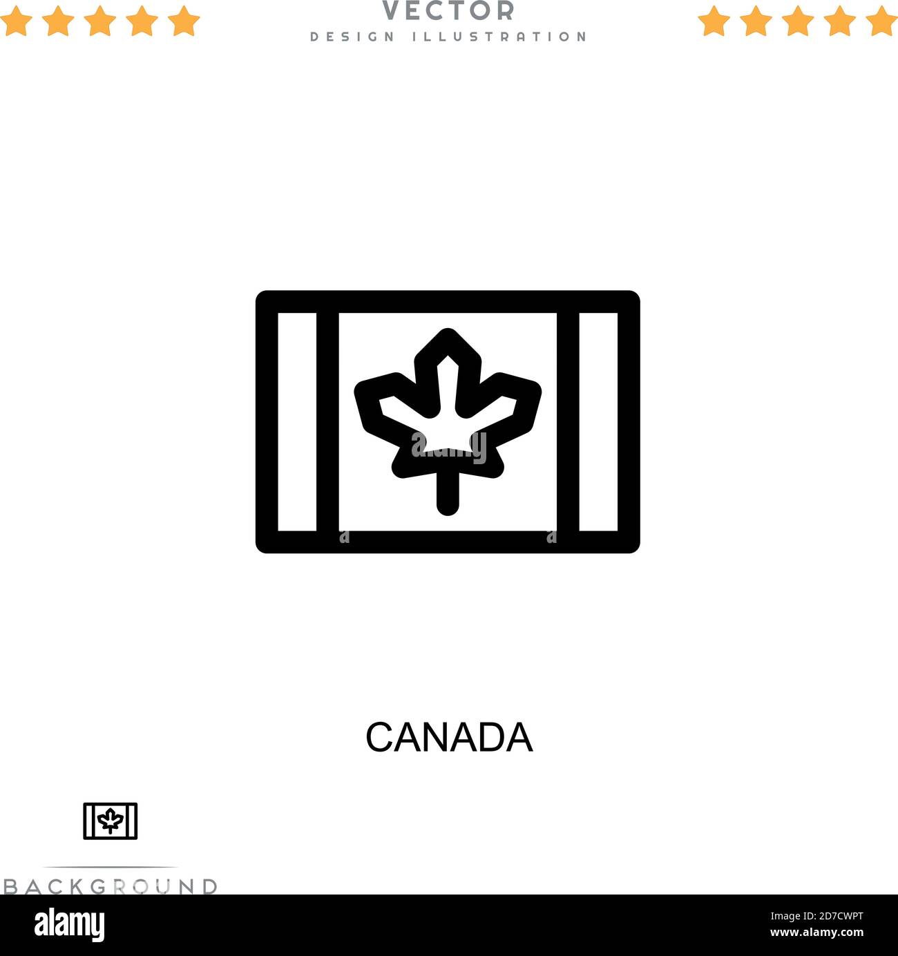 Symbol für Kanada. Einfaches Element aus der digitalen Störungs-Sammlung. Line Canada Symbol für Vorlagen, Infografiken und mehr Stock Vektor