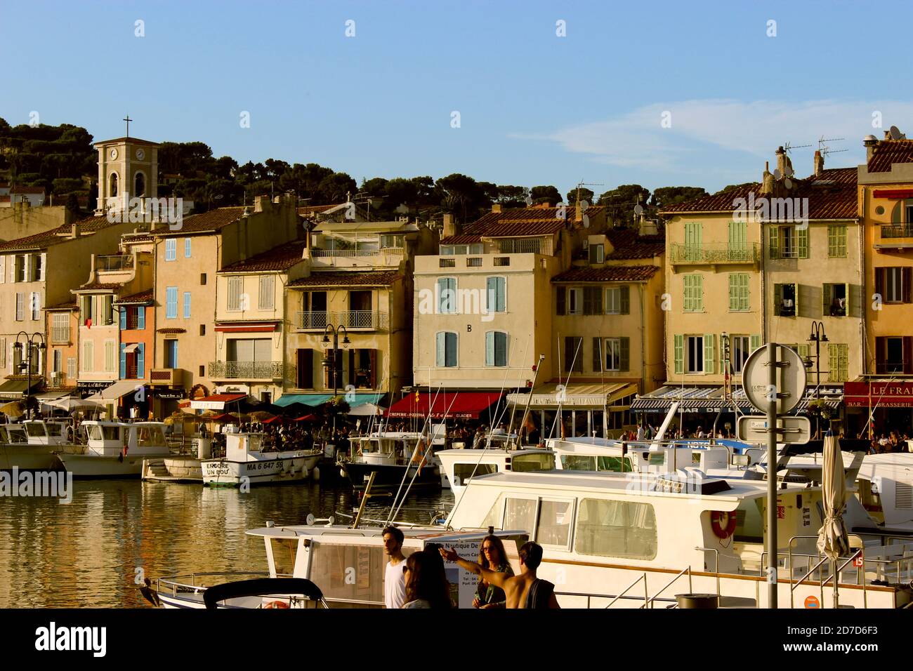 Nachmittag in Cassis Stockfoto