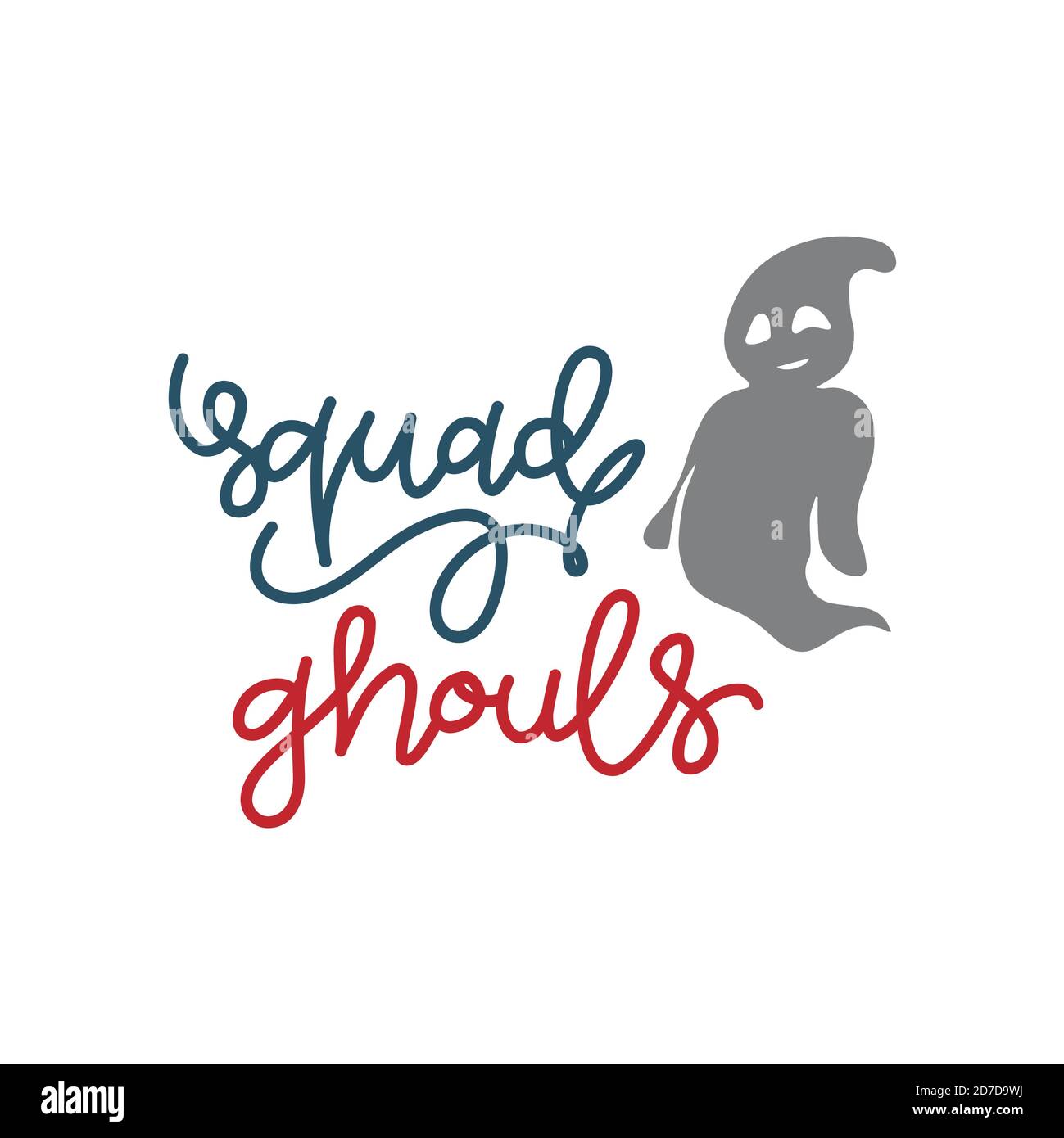 Squad Ghouls Geschenk T-Shirt Design Lustige Halloween T-Shirt Custom Graphic T-Shirt. Halloween Geschenkidee, Halloween T-Shirt, Halloween Vektor Grafik für t Stock Vektor