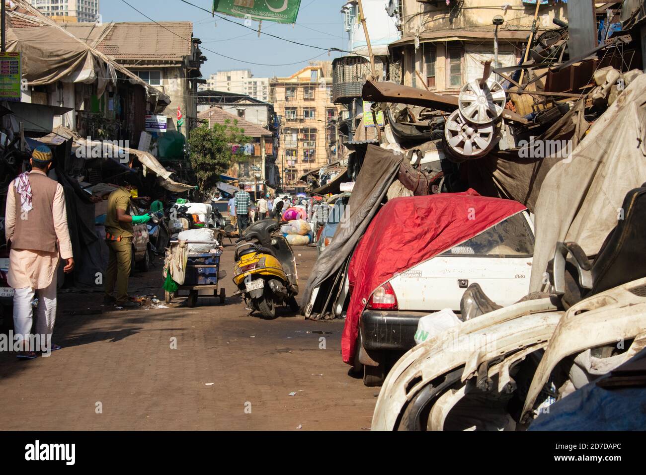 Mumbai, Indien - 23. März 2019: Blick auf Chor Bazaar in Mumbai. Stockfoto