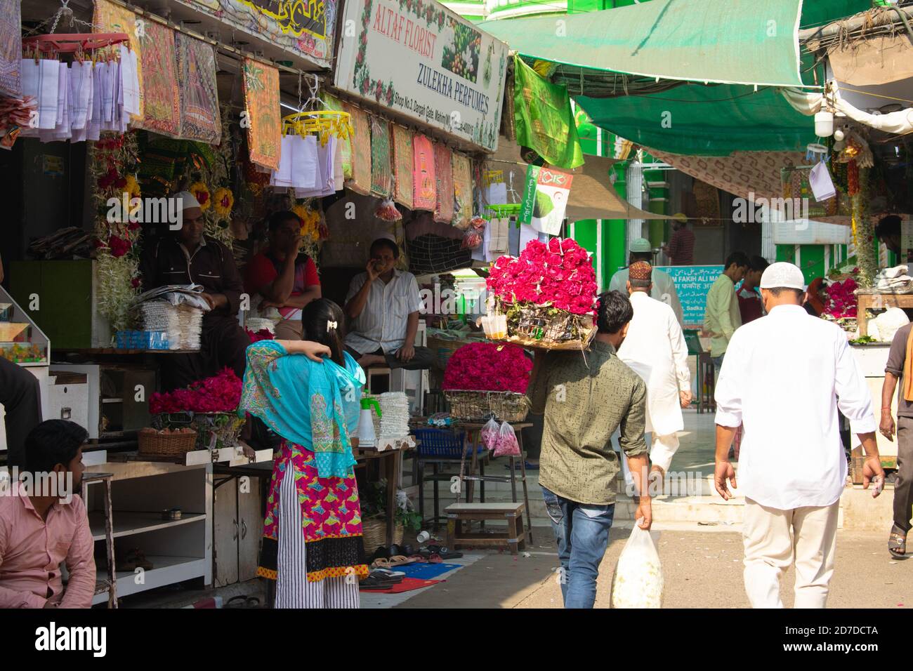 Mumbai, Indien - 24. März 2019: Blick auf Mahim darga in Mumbai. Stockfoto