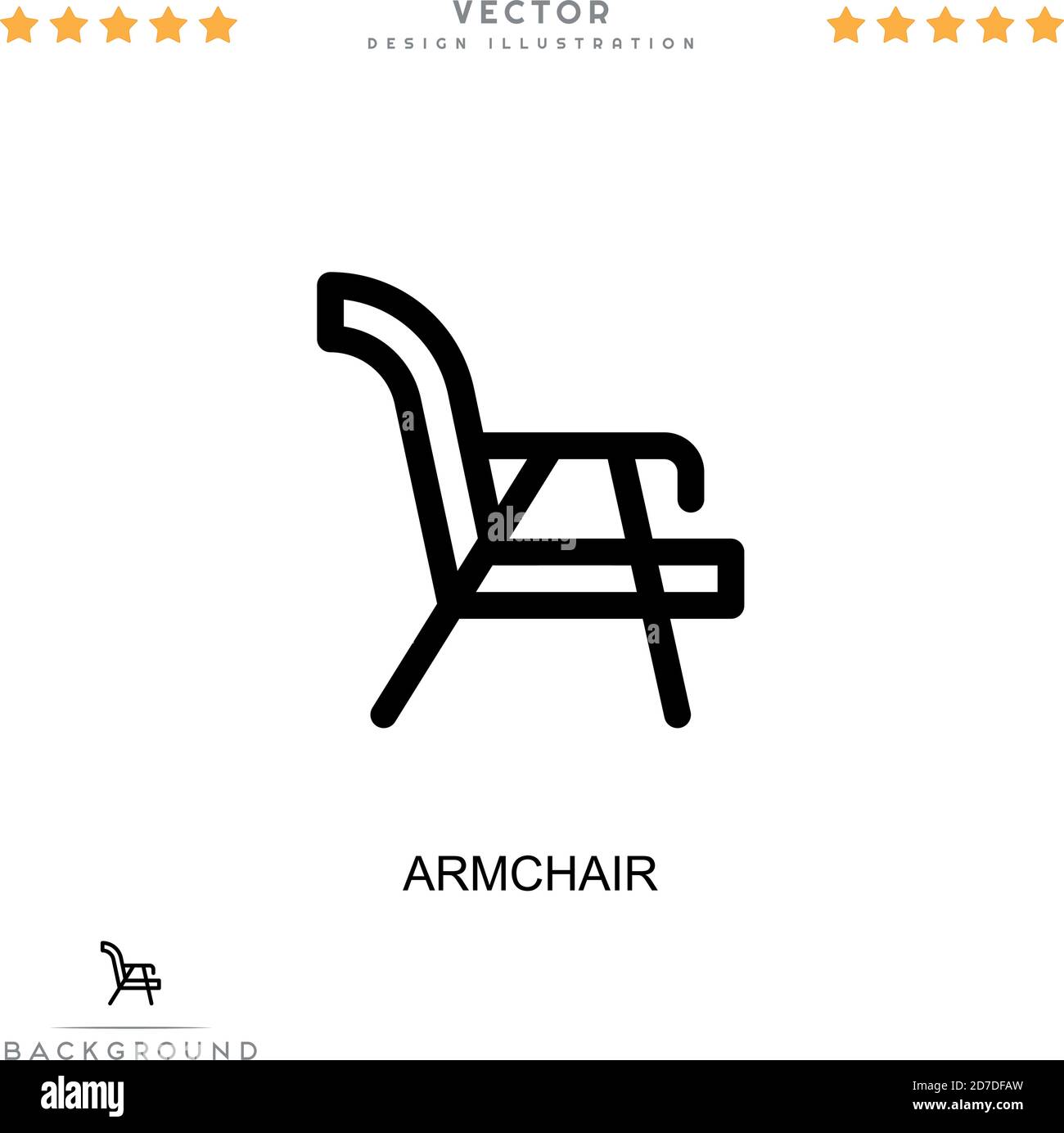Sessel Icon. Einfaches Element aus der digitalen Störungs-Sammlung. Linie Sessel Symbol für Vorlagen, Infografiken und mehr Stock Vektor