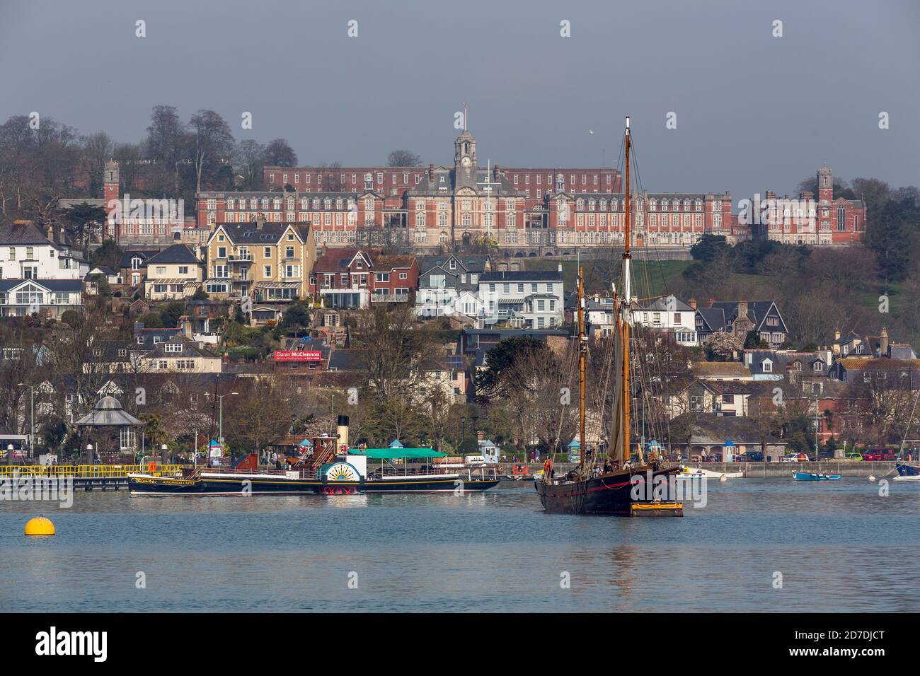 Dartmouth; Naval College und River; Devon; Großbritannien Stockfoto
