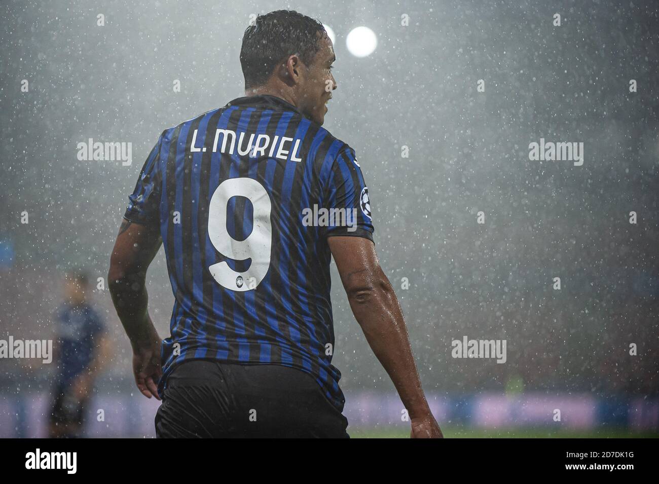 Herning, Dänemark. Oktober 2020. Luis Muriel (9) von Atalanta beim UEFA Champions League Spiel zwischen FC Midtjylland und Atalanta in der Gruppe D in der MCH Arena in Herning. (Foto Kredit: Gonzales Foto/Alamy Live News Stockfoto