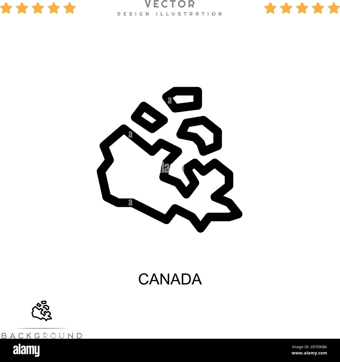 Symbol für Kanada. Einfaches Element aus der digitalen Störungs-Sammlung. Line Canada Symbol für Vorlagen, Infografiken und mehr Stock Vektor