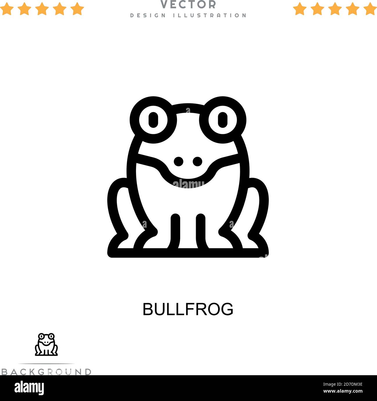 Ochsenfrosch stier frosch Stock-Vektorgrafiken kaufen - Alamy