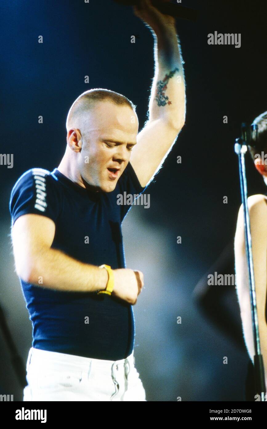 Jimmy Somerville, britischer Popsänger und Songwriter, Deutschland um 1990. Stockfoto