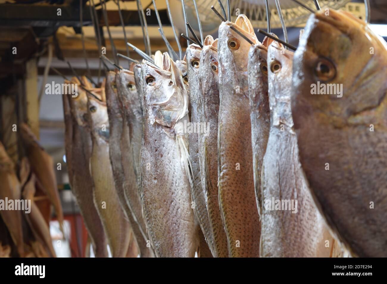 Getrockneter Fisch am Jagalchi Fish Market, Busan, Korea Stockfoto