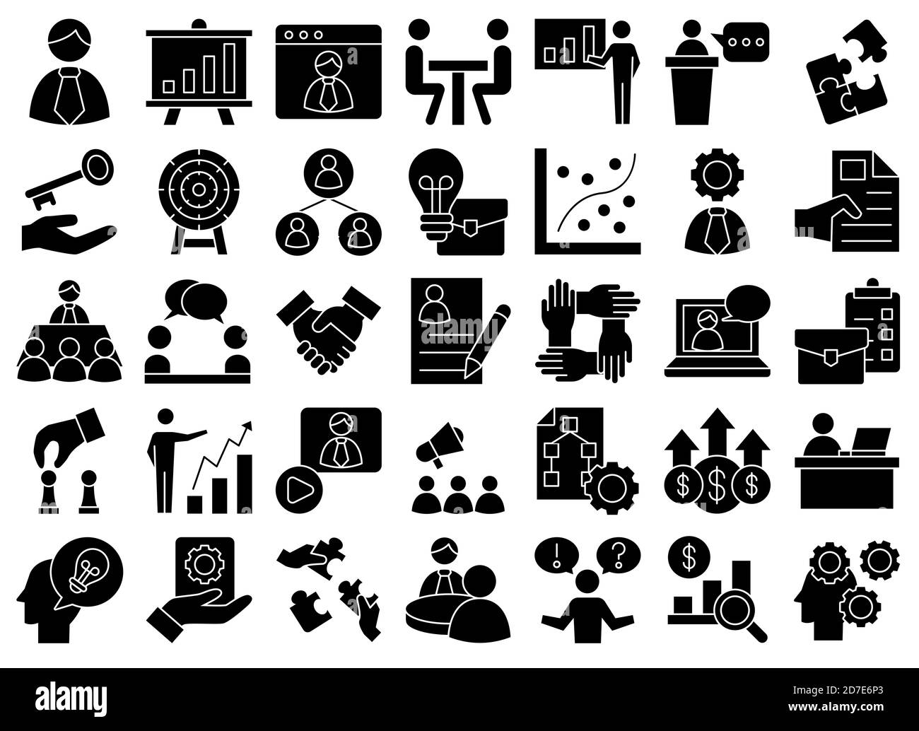 Beratung Bei Glyph Iconset Stockfoto