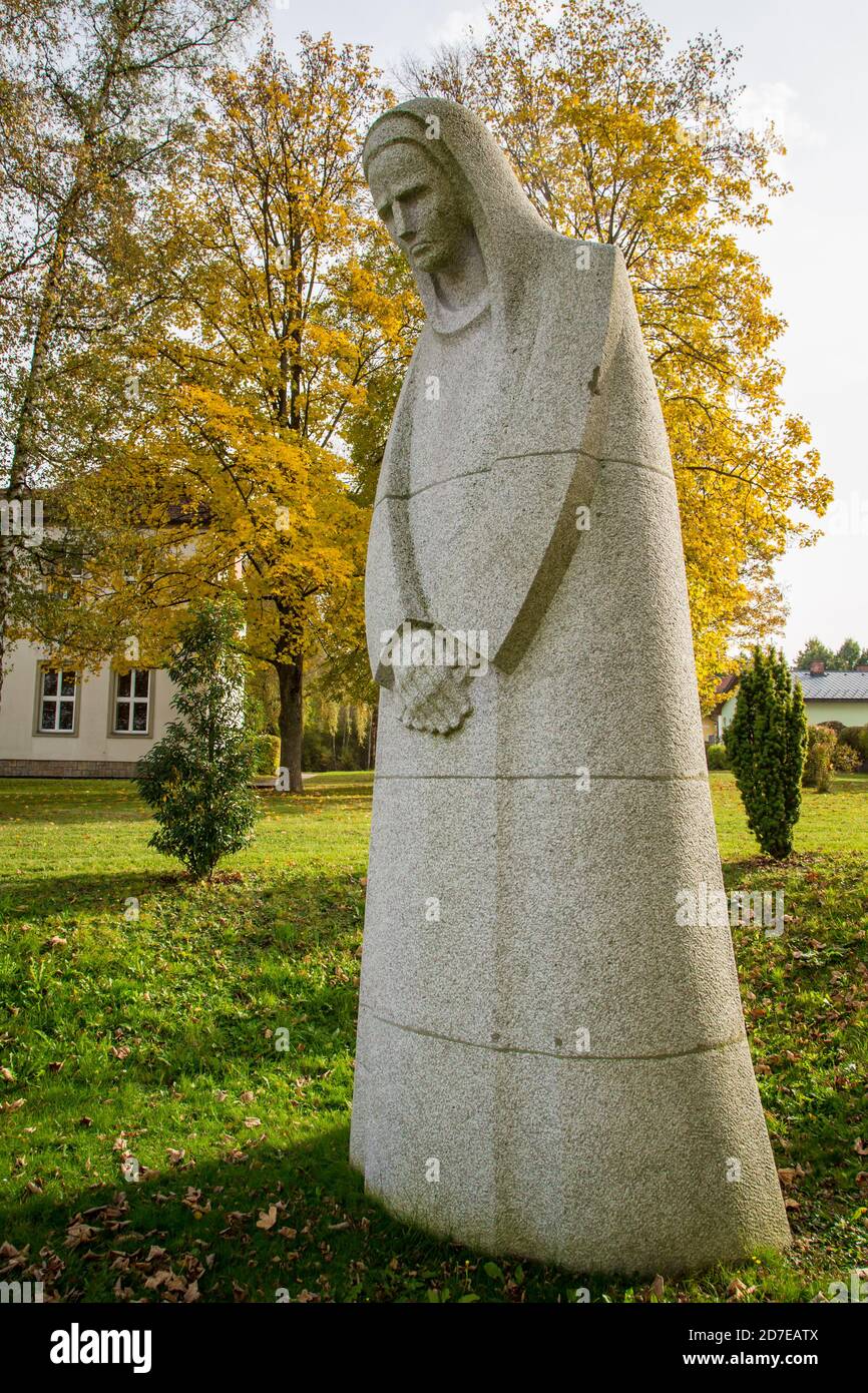 Kriegsdenkmal. Gmünd, Waldviertel, Österreich, Europa Stockfoto