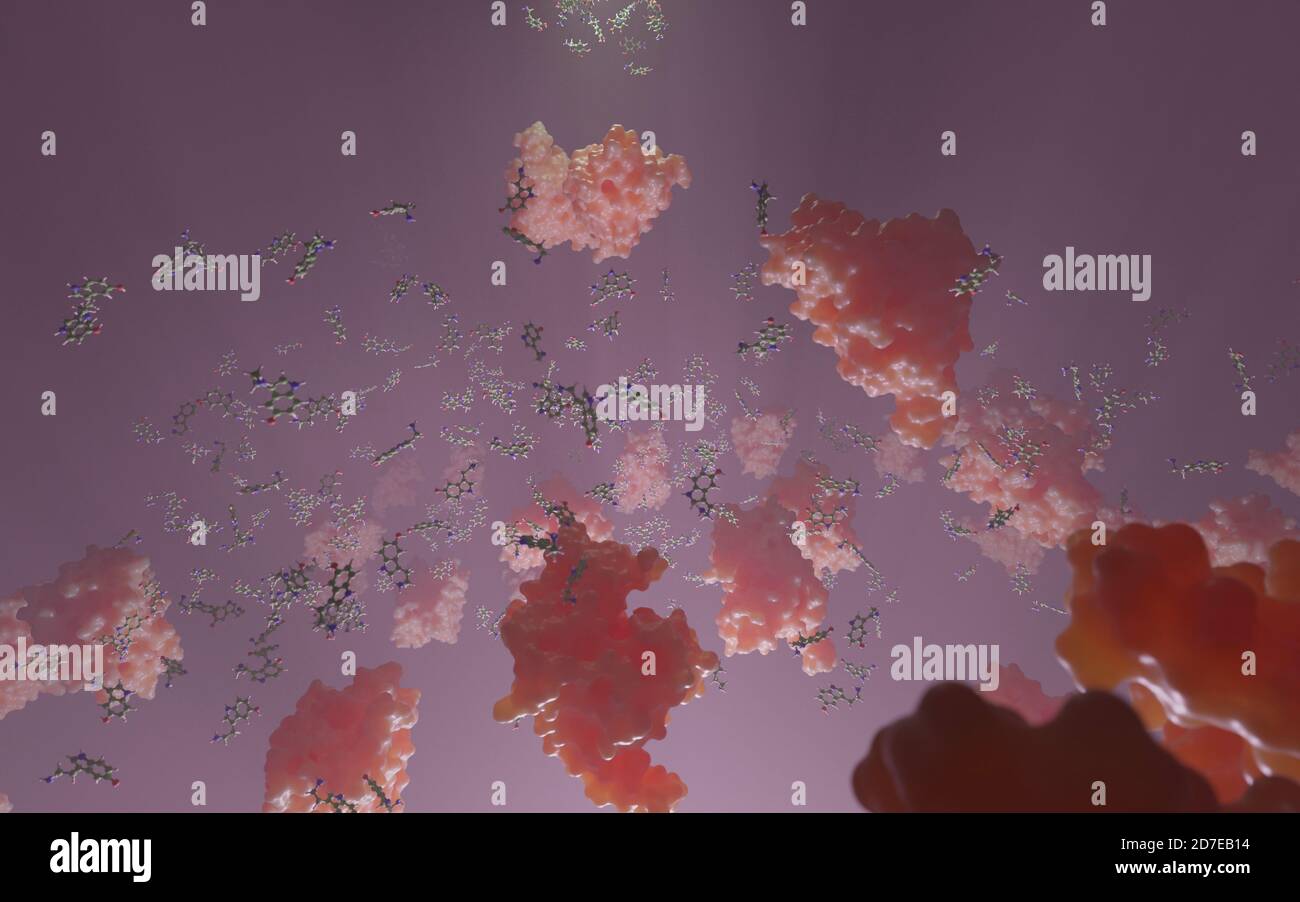 Serotonin, ein Neurotransmitter. Seine Funktion ist komplex, modulierend Stimmung, Kognition, Belohnung, Lernen, Gedächtnis und zahlreiche physiologische Prozesse. Stockfoto
