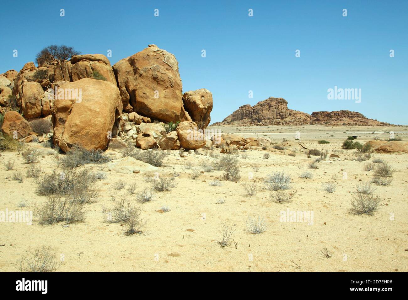 Wunderschöne namibische Wüste Stockfoto