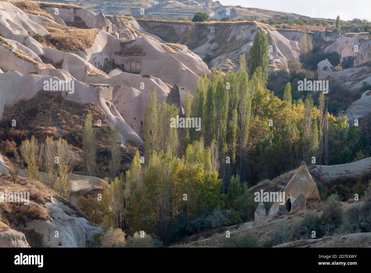 Felsformationen in Goreme National Park. Kappadokien, Türkei Stockfoto