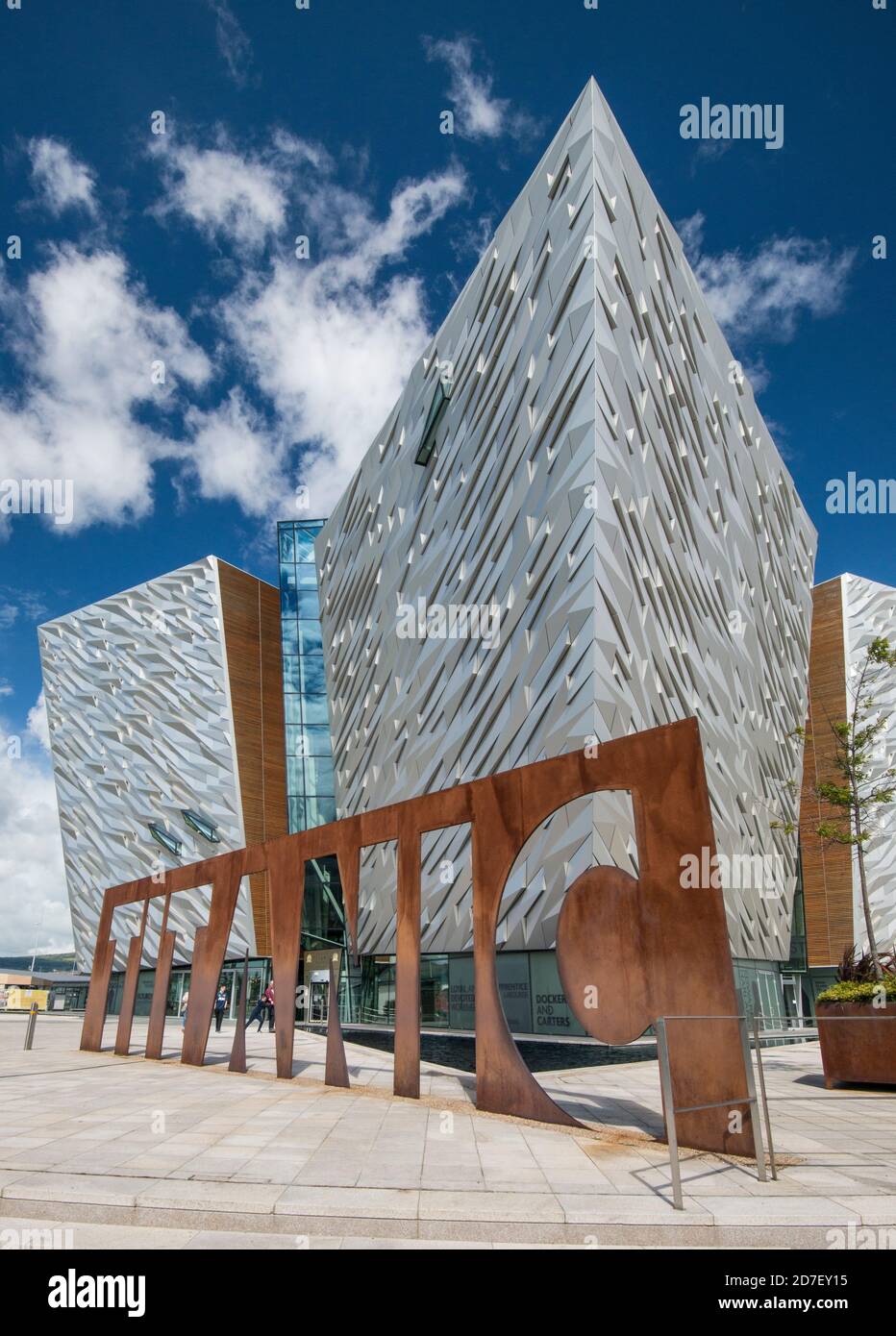 Titanic Belfast Museum in Belfast, Nordirland Stockfoto
