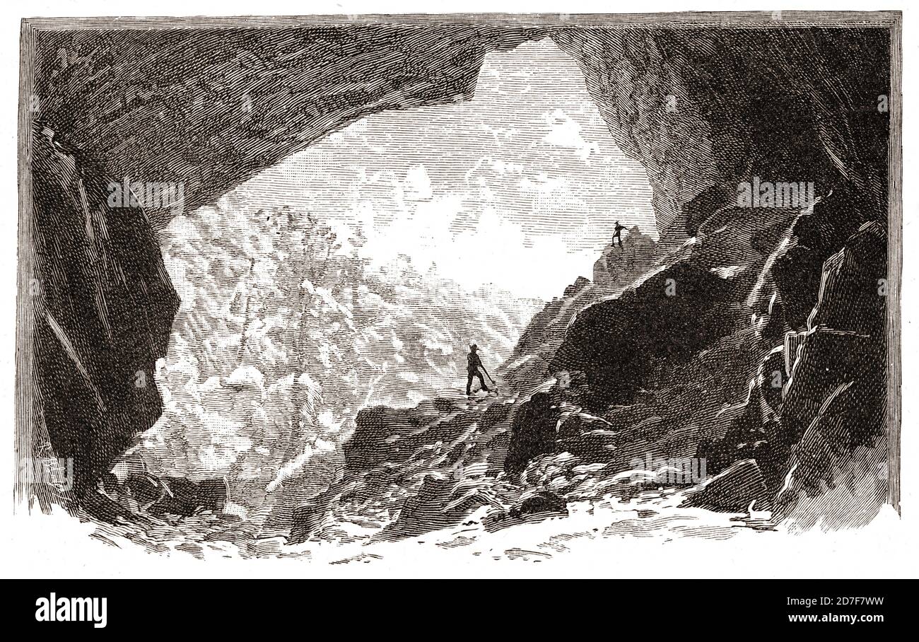 The Grand Arch, Jenolan Caves, Australien, 1890 Stockfoto