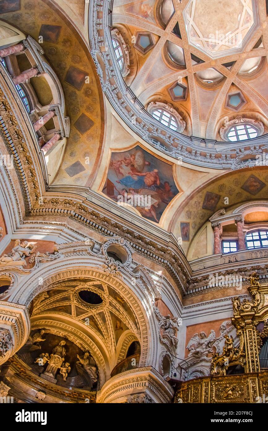 Kuppel von Real Chiesa di San Lorenzo, Turin Stockfoto
