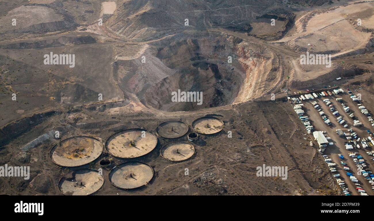 Tagebau Stockfoto