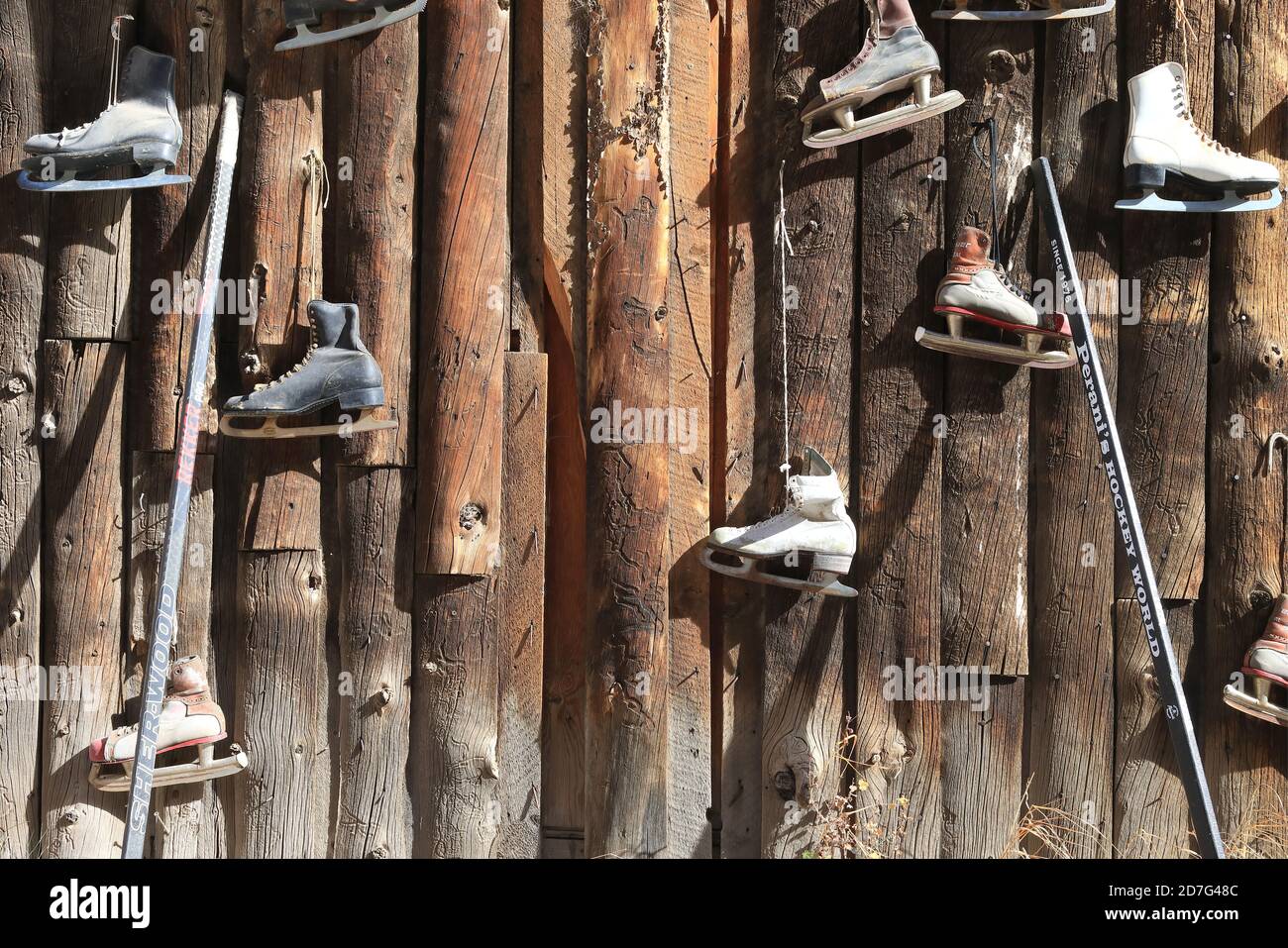 Schlittschuhe in Creede Stockfoto
