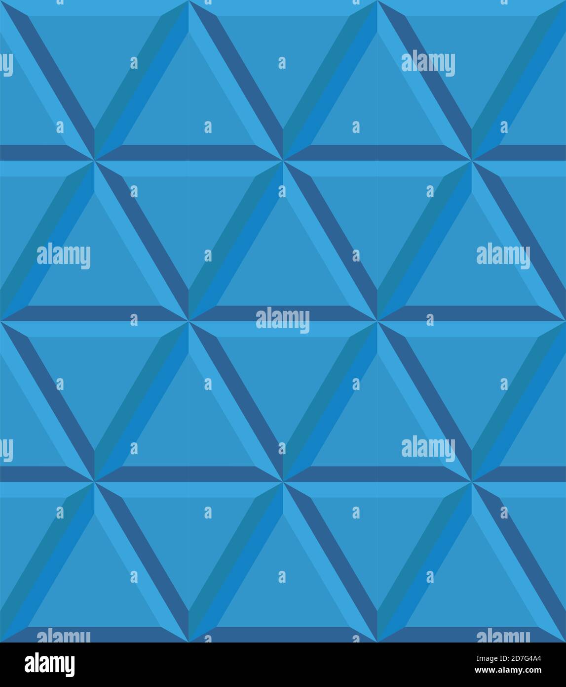 Geometrisches Nahtmuster. Mosaik von abstrakten Formen. Stock Vektor