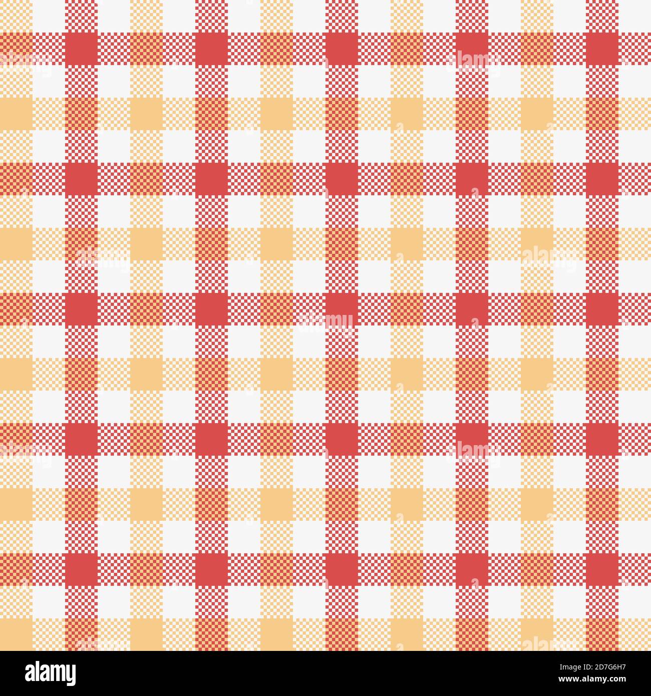 Tartan Vektor Nahtlose Muster, Rot Und Gold Stock Vektor