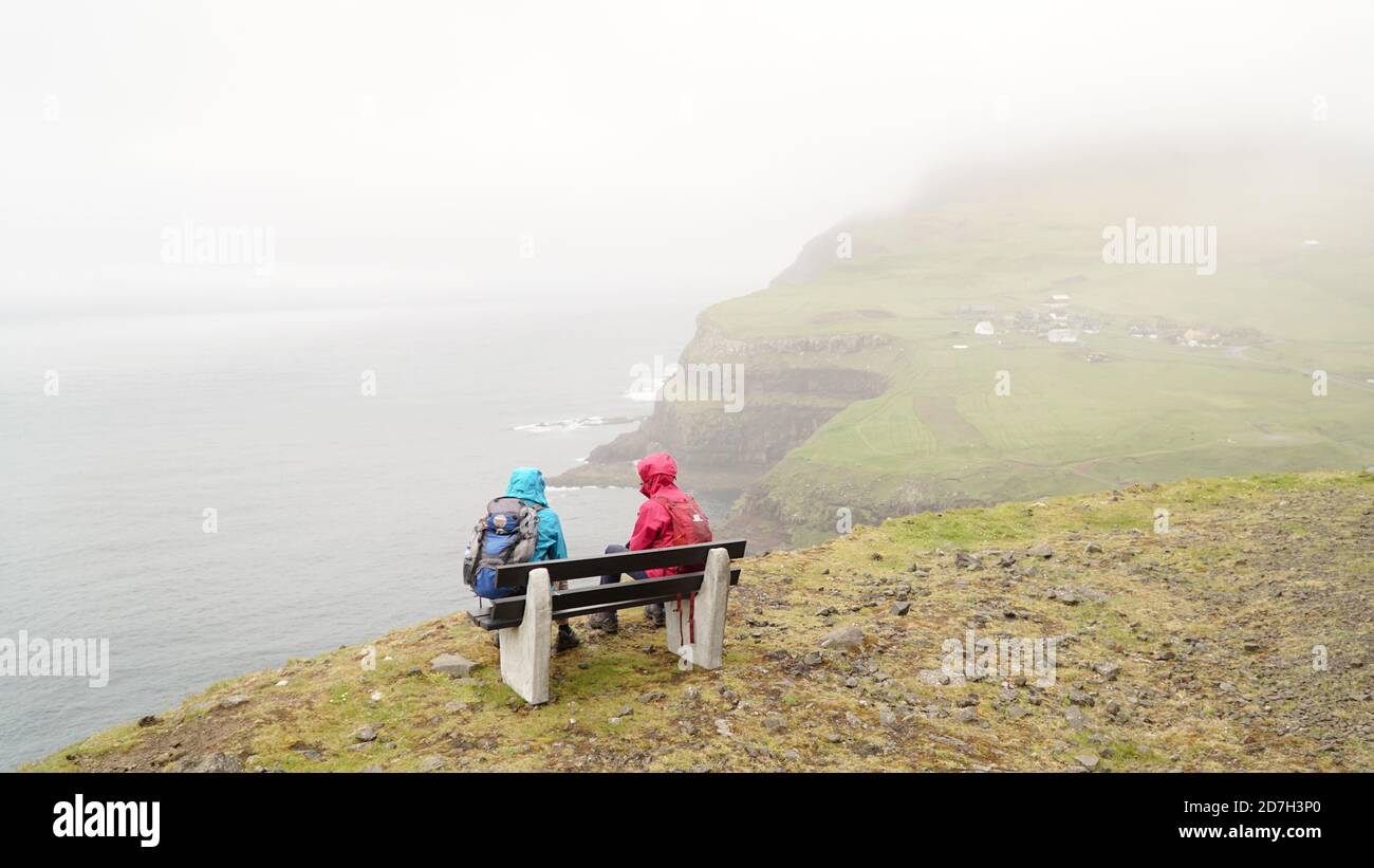 Impressionen von den Färöern. Stockfoto