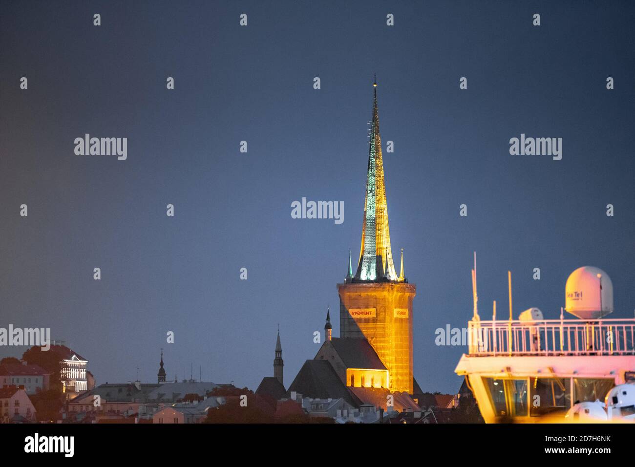 St. Olaf's Kirche, Tallinn, Estland Stockfoto