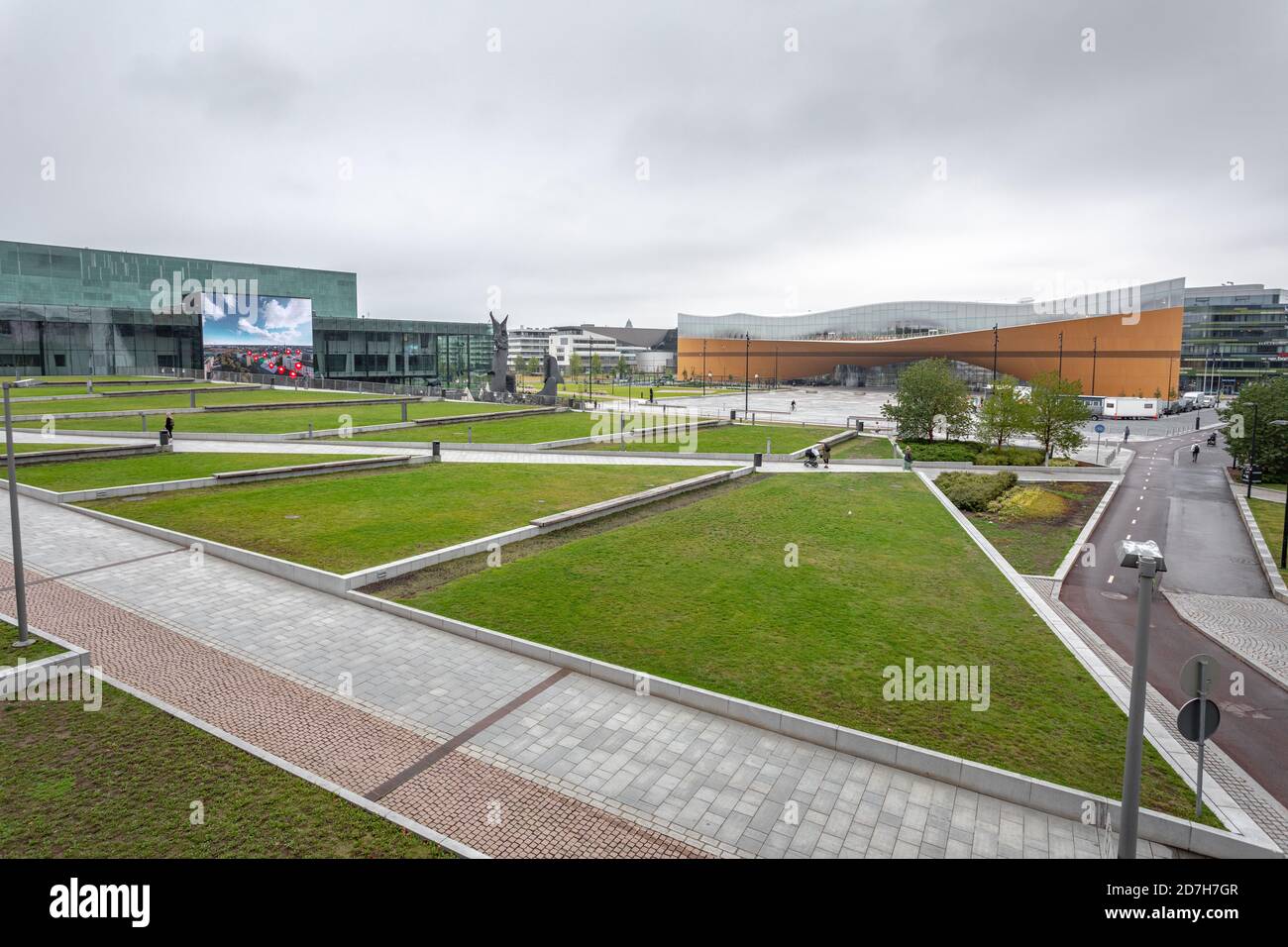 Zentralbibliothek Oodi in Helsinki, Finnland Stockfoto