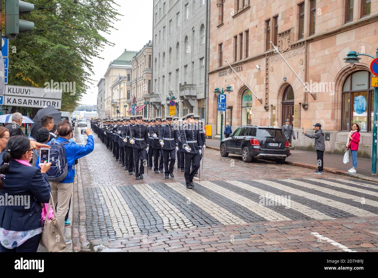Kadetten der Nationalen Verteidigungsuniversität in Helsinki, Finnland Stockfoto