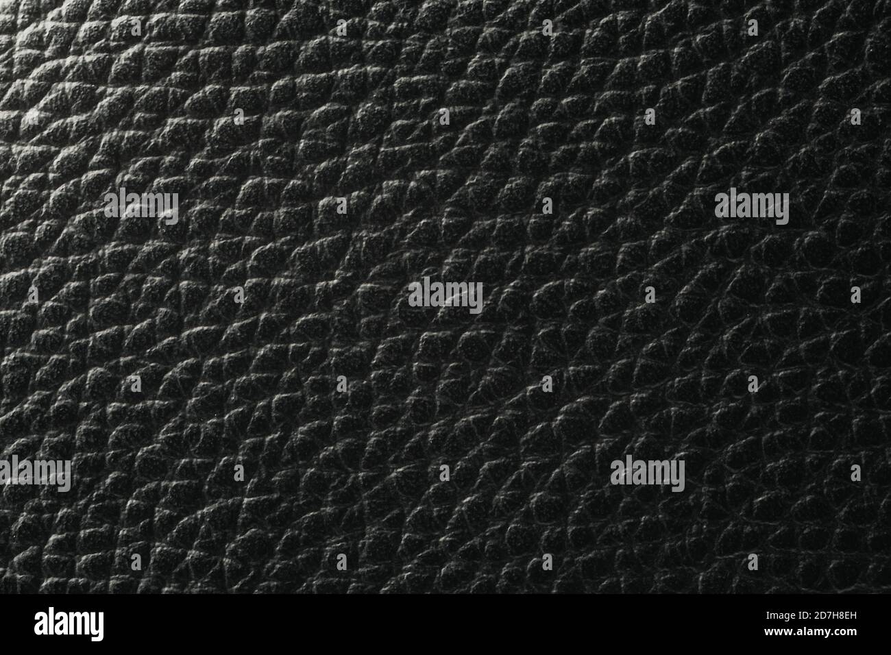 Schwarzer Leder Textur Hintergrund, Leder Muster Bild Stockfoto