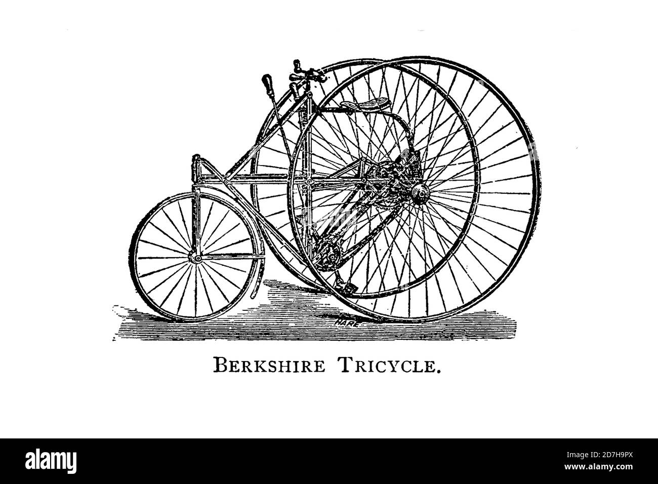 Berkshire Dreirad aus Wheels and Wheeling; ein unverzichtbares Handbuch für Radfahrer, mit über zweihundert Illustrationen von Porter, Luther Henry. Publ Stockfoto