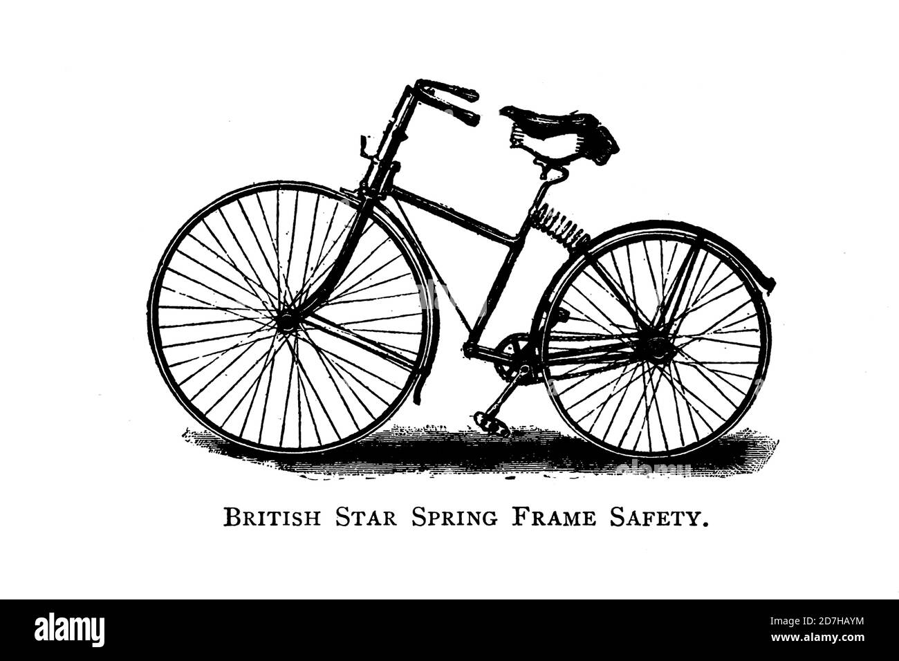 British Star Spring Frame Safety Bicycle von Wheels and Wheeling; ein unverzichtbares Handbuch für Radfahrer, mit über zweihundert Illustrationen von Port Stockfoto