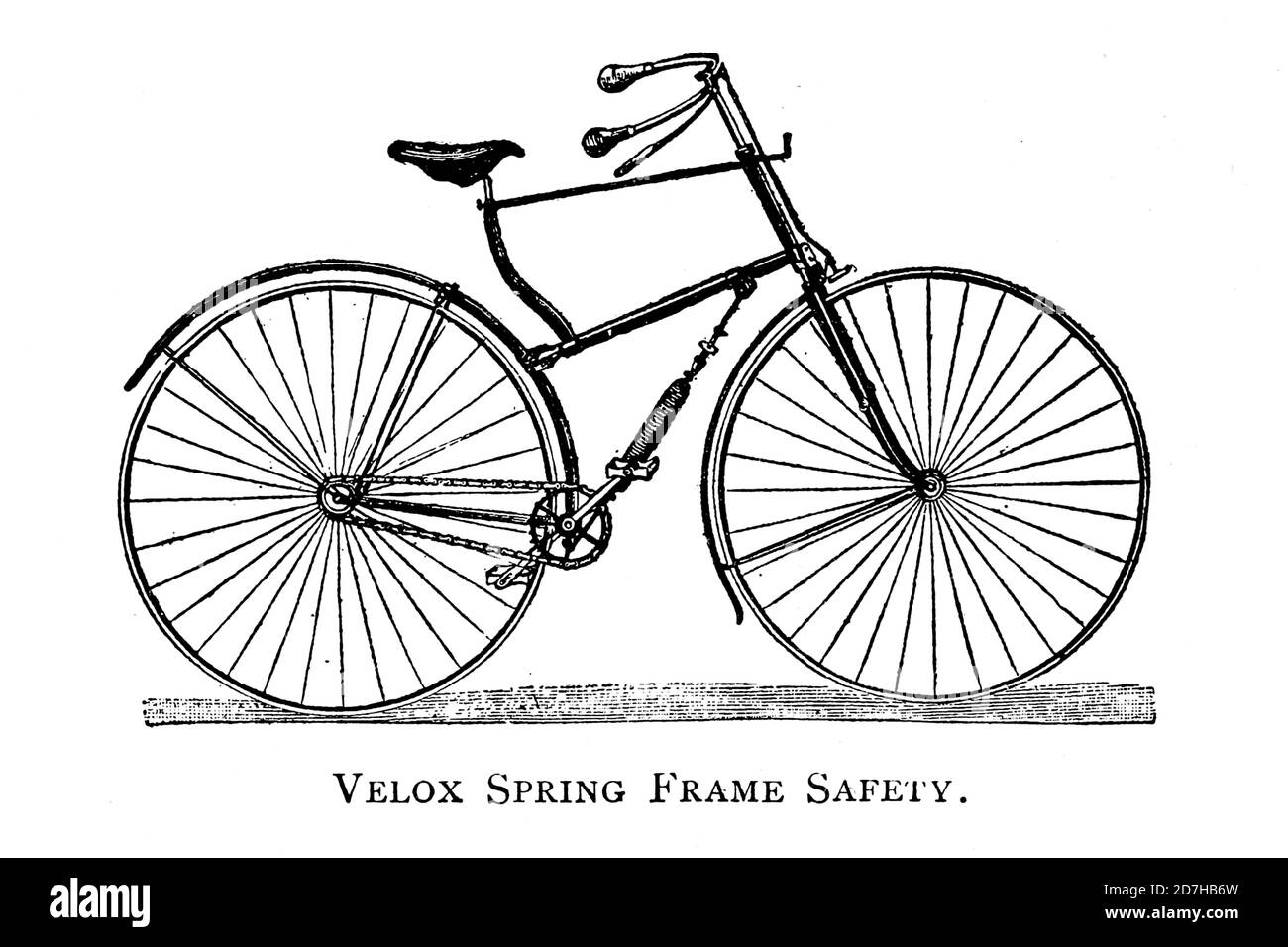 Velox Spring Frame Safety Bicycle von Wheels and Wheeling; ein unverzichtbares Handbuch für Radfahrer, mit über zweihundert Illustrationen von Porter, Lut Stockfoto