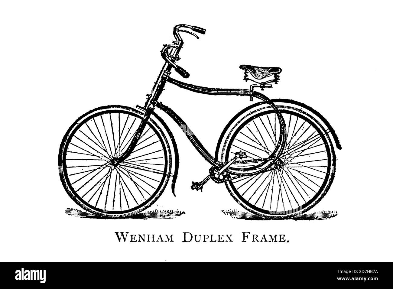 Wenham Duplex Frame Fahrrad von Wheels and Wheeling; ein unverzichtbares Handbuch für Radfahrer, mit über zweihundert Illustrationen von Porter, Luther He Stockfoto