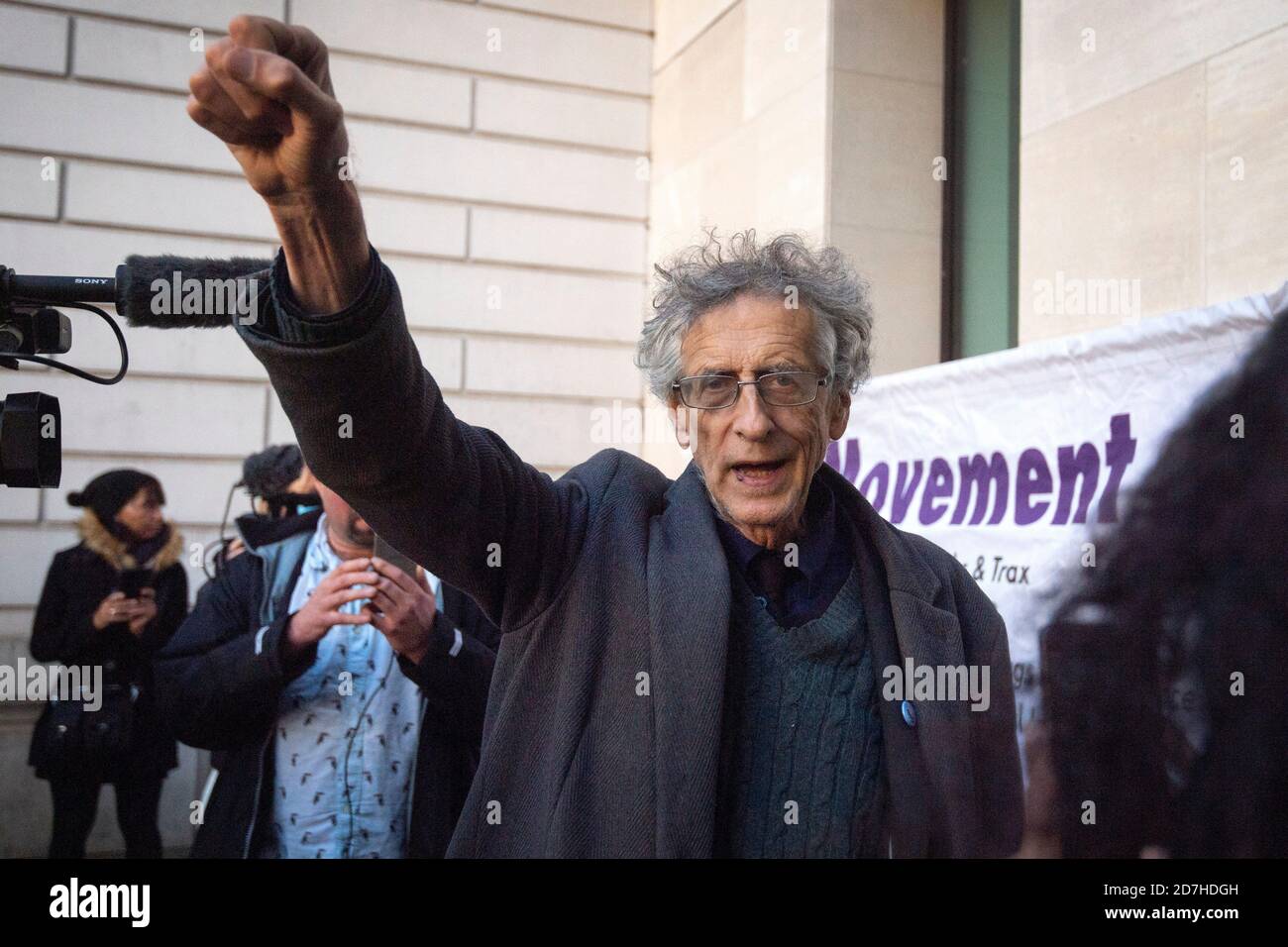 Piers Corbyn, Bruder des ehemaligen Labour-Führers Jeremy Corbyn, kommt am Londoner Amtsgericht von Westminster an, wo er wegen Anti-Lockdown-Protesten im Hyde Park vor Gericht gehen soll. Stockfoto