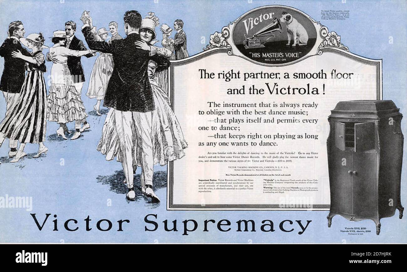 AMERICAN VICTROLA Anzeige 1917 Stockfoto