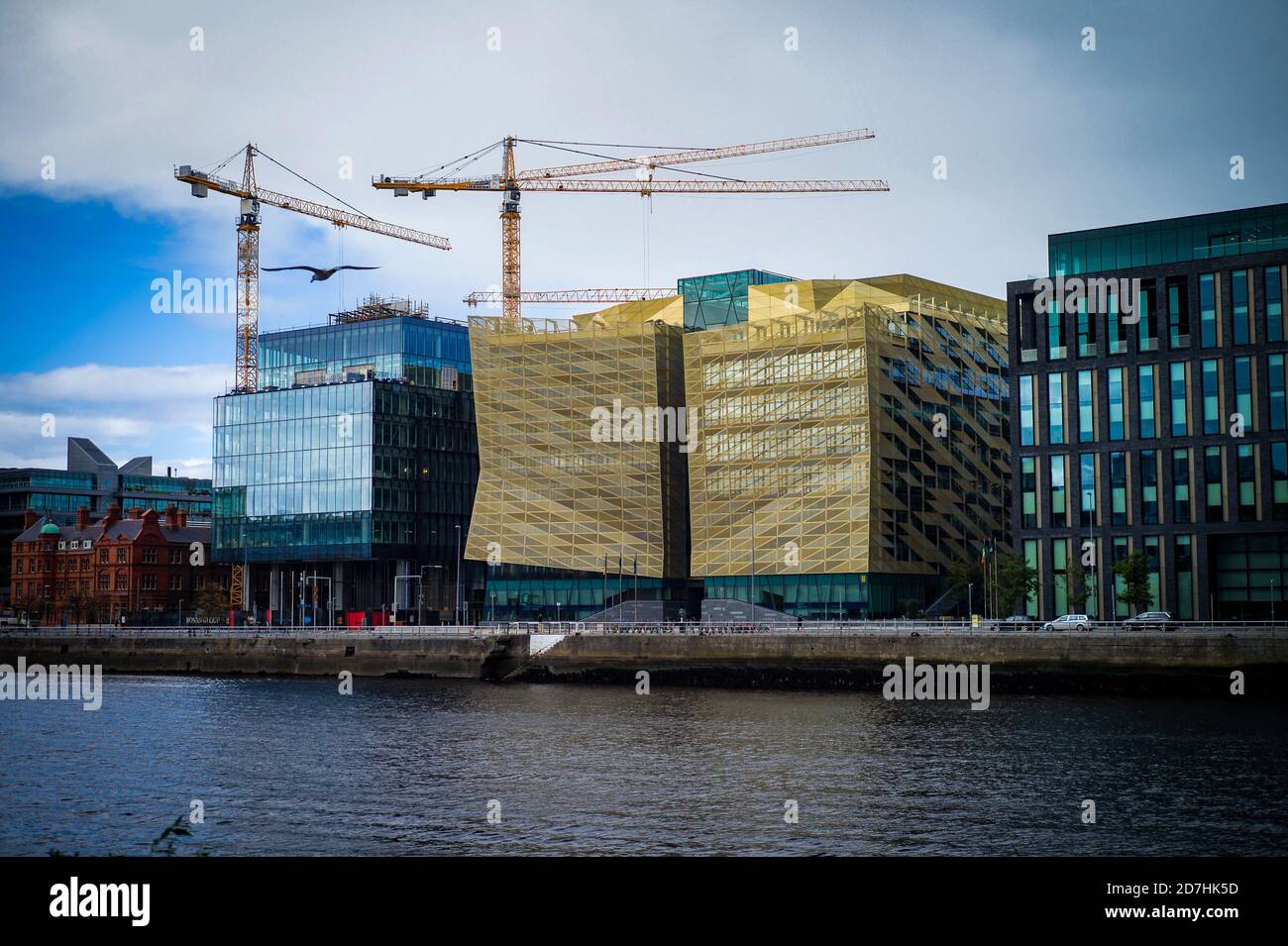 Die Zentralbank von Irland Gebäude am North Wall Quay, Dublin Irland. Stockfoto