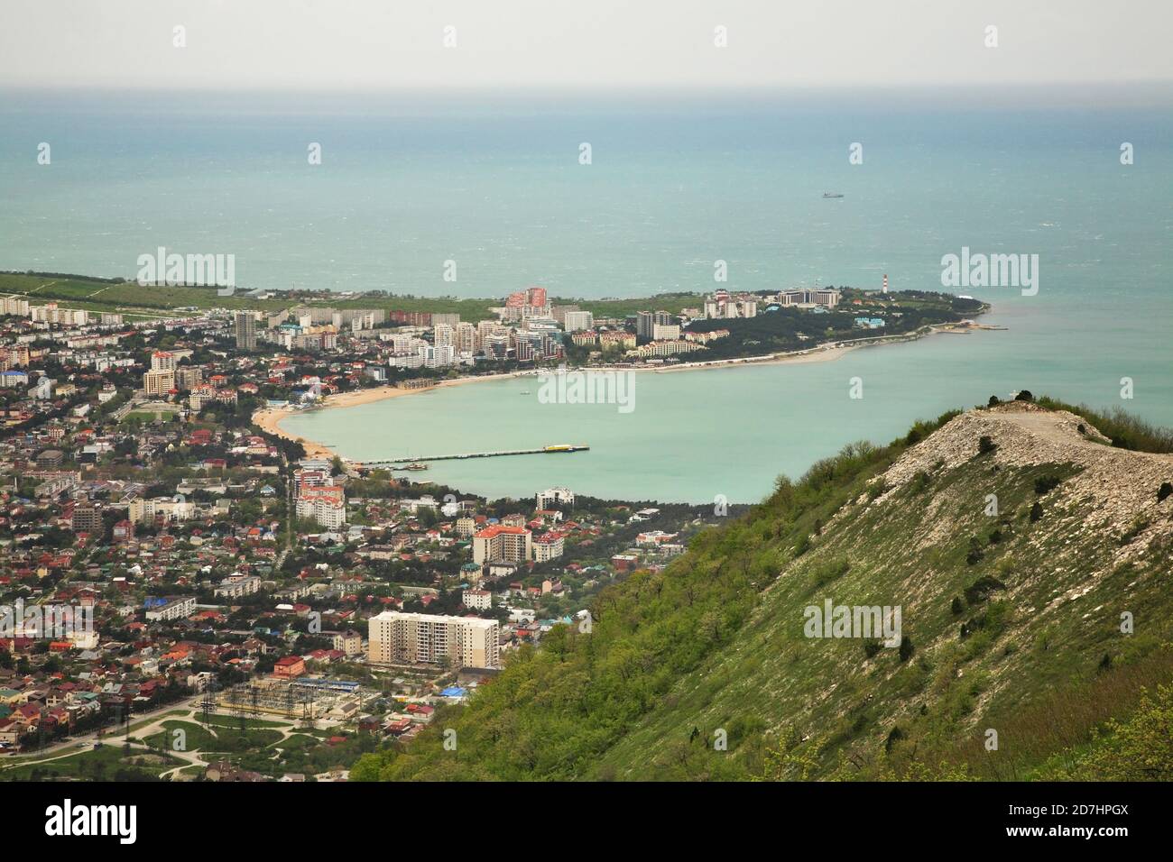 Blick auf die Bucht von gelendschik Markotkh Bereich. Region Krasnodar. Russland Stockfoto