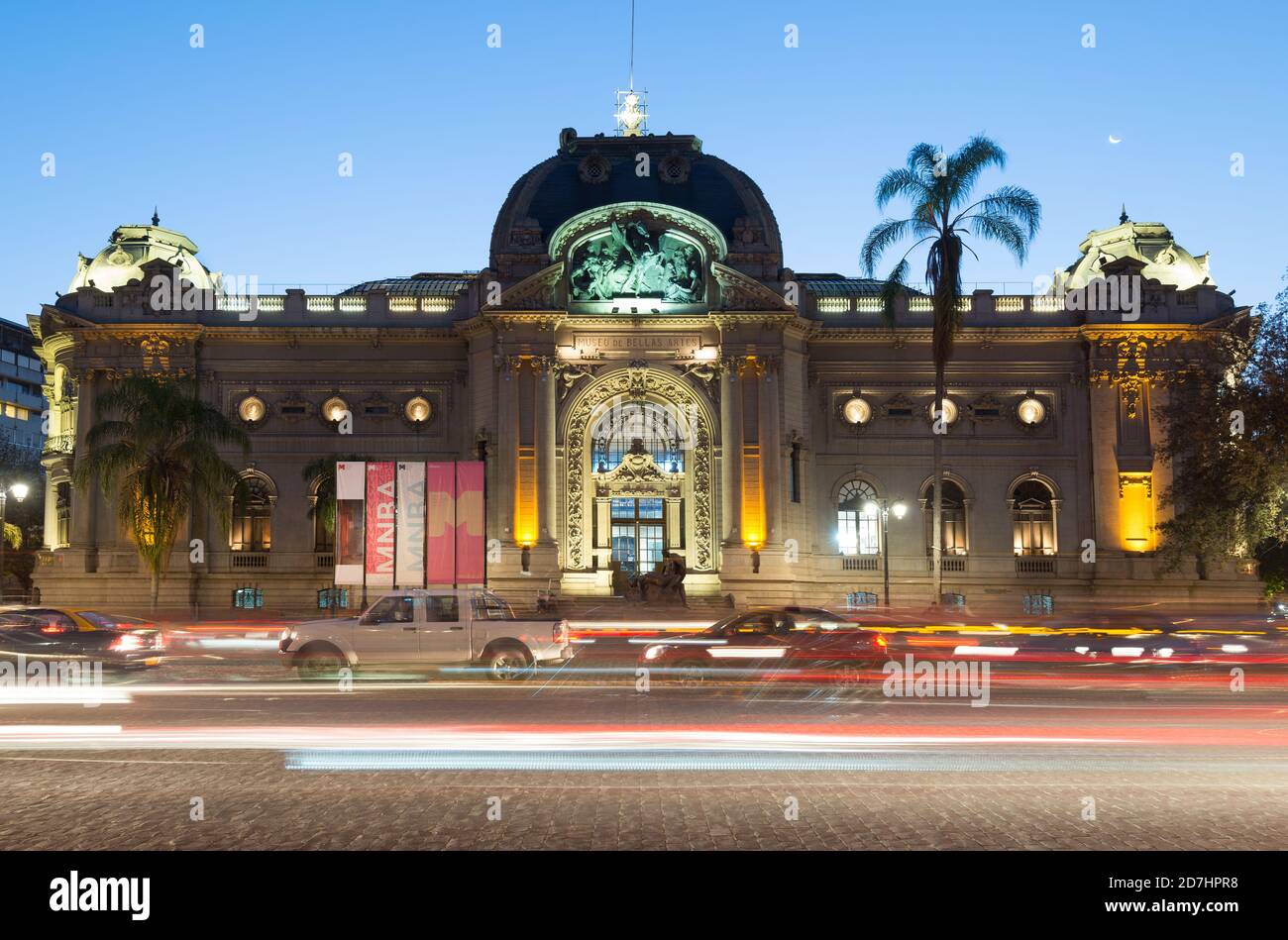 Santiago, Region Metropolitana, Chile - das Nationalmuseum der Schönen Künste im Viertel Bellas Artes in der Innenstadt von Santiago. Stockfoto